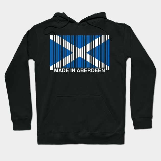 Made in Aberdeen Funny Scottish Saltire Flag Hoodie by GiftTrend